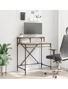 Scrivania Rovere artigianale 80 x 50 x 90 cm Legno multistrato 2