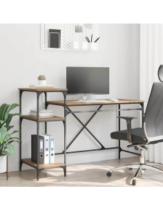 Scrivania Rovere artigianale 135 x 50 x 90 cm Legno multistrato