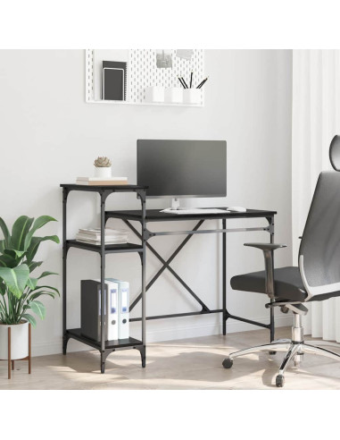 Scrivania Rovere Nero 105 x 50 x 90 cm Legno multistrato