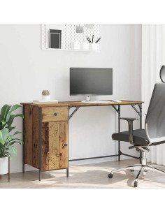 Scrivania per computer Legno vecchio 131 x 48 x 75 cm 2