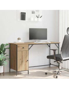 Scrivania per computer Rovere artigianale 131 x 48 x 75 cm