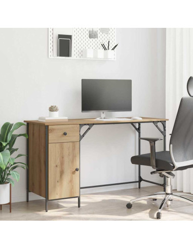 Scrivania per computer Rovere artigianale 131 x 48 x 75 cm