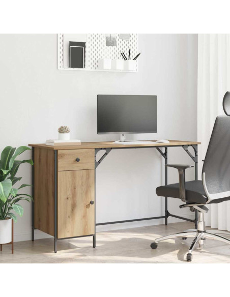 Scrivania per computer Rovere artigianale 131 x 48 x 75 cm