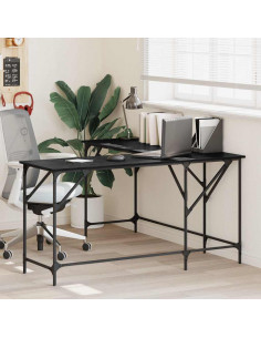 Scrivania Rovere Nero 149 x 149 x 75 cm Legno multistrato 2