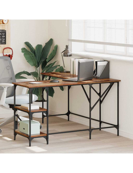 Scrivania Legno vecchio 139 x 139 x 75 cm Legno multistrato