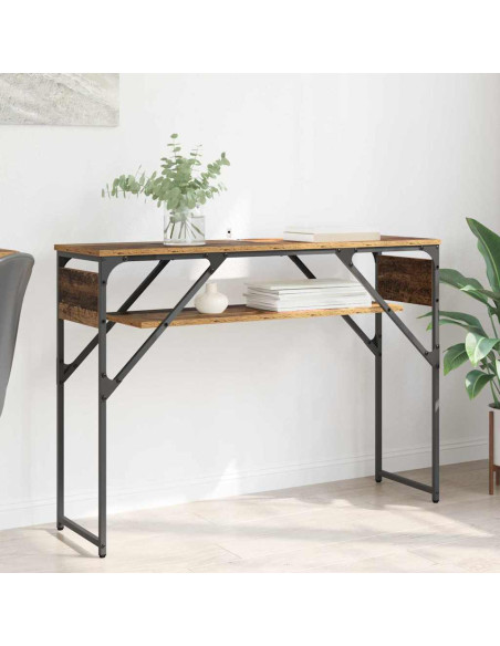 TavoloConsolle Legno vecchio 105x30x75cm Legno multistrato