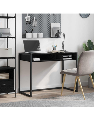 Scrivania Rovere Nero 100 x 50 x 75 cm Legno multistrato