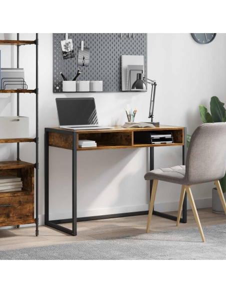 Scrivania Quercia Fumosa 100 x 50 x 75 cm Legno multistrato