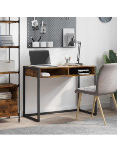 Scrivania Quercia Fumosa 100 x 50 x 75 cm Legno multistrato 2