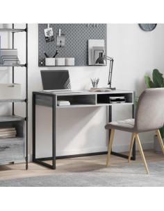 Scrivania Grigio Sonoma 100 x 50 x 75 cm Legno multistrato 2