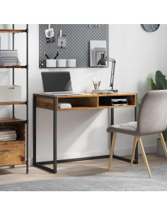 Scrivania Legno vecchio 100 x 50 x 75 cm Legno multistrato 2