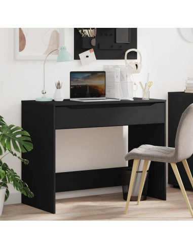 Scrivania con cassetto Nero 100 x 50 x 78 cm Legno multistrato