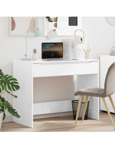 Scrivania Bianco Lucido 100 x 50 x 78 cm Legno multistrato