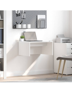 Scrivania a parete Bianco 60 x 45 x 30 cm Legno multistrato 2