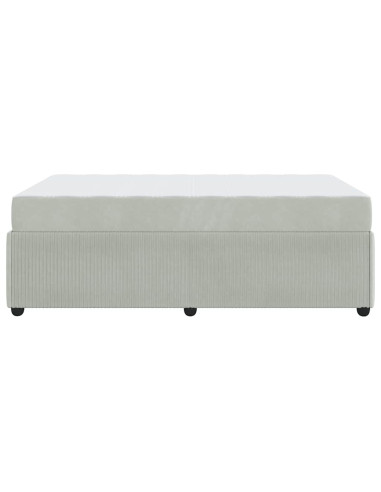 Struttura del letto Grigio chiaro 120 x 190 cm Tessuto