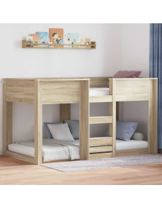 Letto a Castello per Bambini Rovere Sonoma 80 x 200 cm