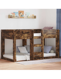 Letto a Castello per Bambini Rovere fumé 80 x 200 cm