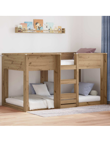 Letto a Castello per Bambini Rovere artigianale 80 x 200 cm