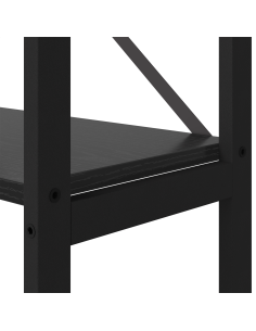 Libreria Rovere Nero 40 x 30 x 155 cm Legno multistrato
