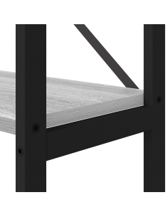 Libreria Grigio sonoma 40 x 30 x 155 cm Legno multistrato