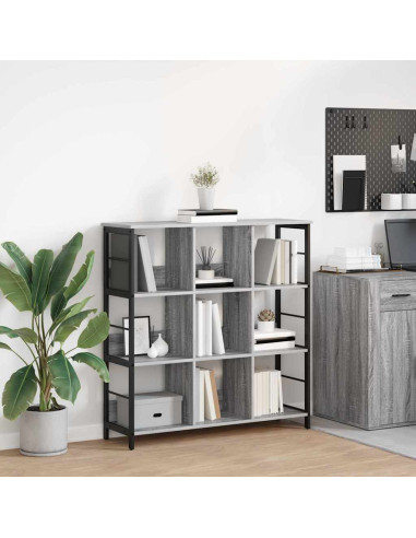 Libreria Grigio Sonoma 102 x 32 x 104,5 cm Legno multistrato