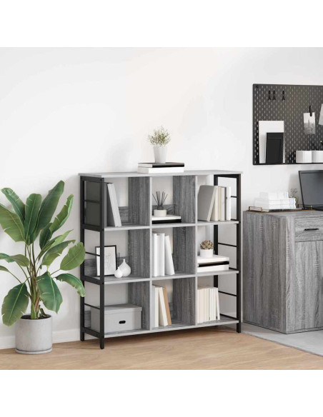 Libreria Grigio Sonoma 102 x 32 x 104,5 cm Legno multistrato