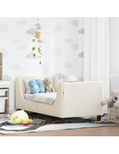 Struttura letto per bambini con testata Crema 70 x 140 cm
