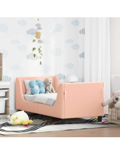 Struttura letto per bambini con testata Rosa 70 x 140 cm