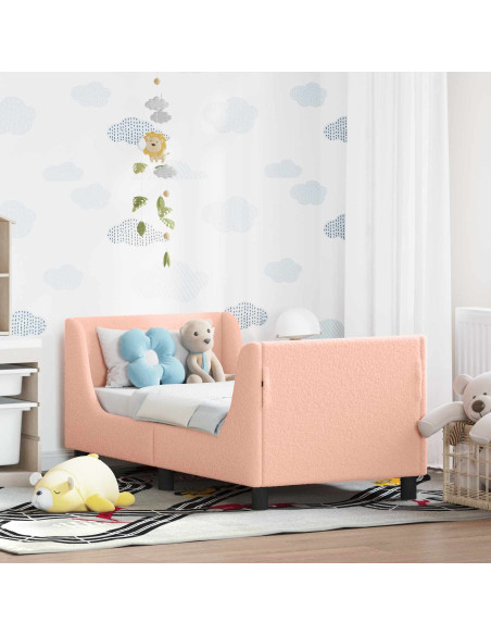 Struttura letto per bambini con testata Rosa 70 x 140 cm