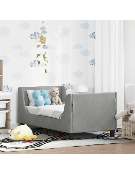 Struttura letto per bambini con testata Grigio chiaro