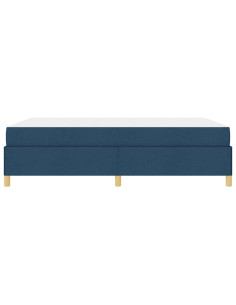 Struttura del letto con materasso Blu 140 x 200 cm Tessuto