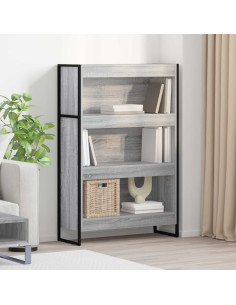 Armadio per Libri Grigio Sonoma 80 x 30 x 155 cm