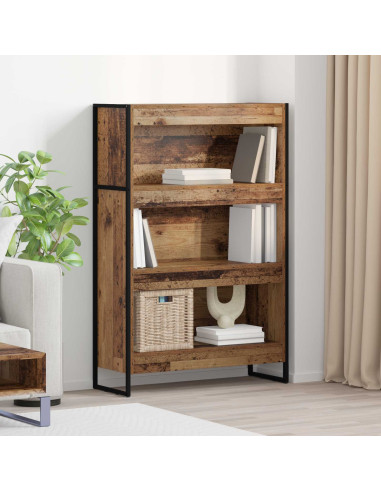 Armadio per Libri Legno vecchio 80 x 30 x 155 cm