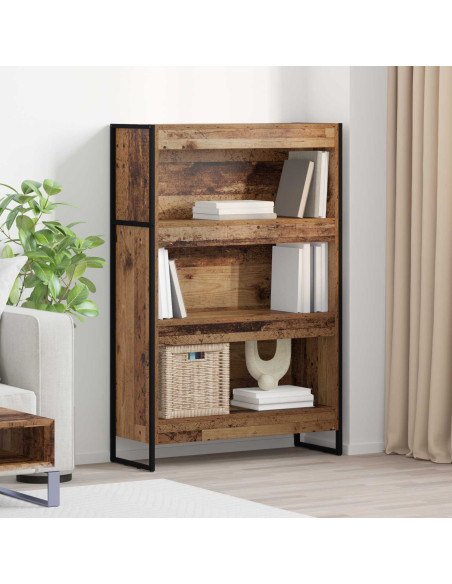 Armadio per Libri Legno vecchio 80 x 30 x 155 cm