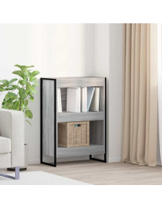 Armadio per Libri Grigio Sonoma 80 x 30 x 155 cm