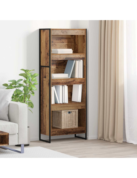 Armadio per Libri Legno vecchio 80 x 30 x 155 cm