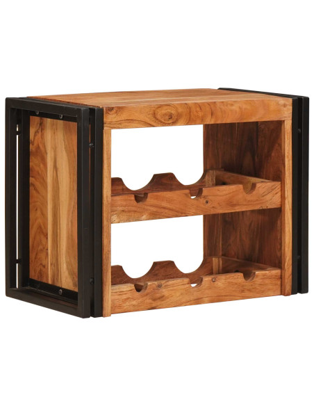 Portabottiglie 100 x 45 x 33 cm Legno di Acacia Massello