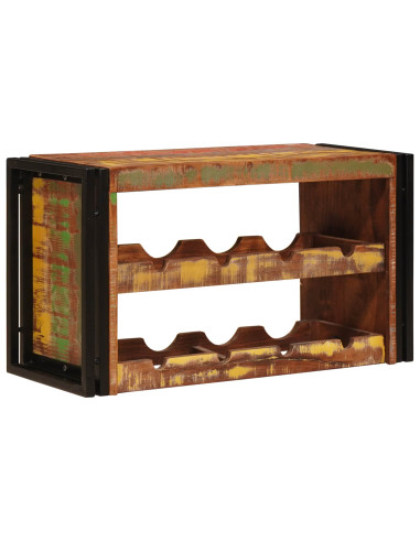 Portabottiglie 100 x 45 x 33 cm Legno massello riciclato