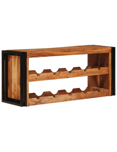 Portabottiglie 100 x 45 x 33 cm Legno di Acacia Massello