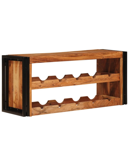 Portabottiglie 100 x 45 x 33 cm Legno di Acacia Massello