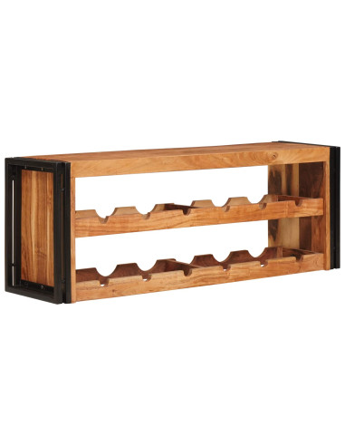Portabottiglie 100 x 45 x 33 cm Legno di Acacia Massello