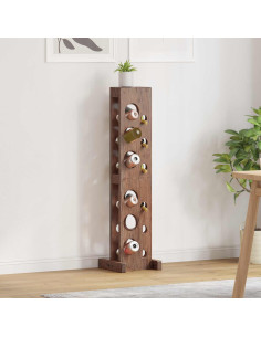 Scaffale Marrone 20 x 25 x 100 cm Legno di Mogano Massello