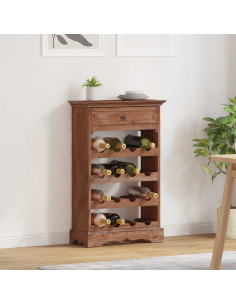 Portabottiglie Legno di Mogano Massello