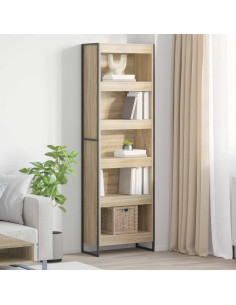 Armadio per Libri 2 pcs Sonoma 80 x 30 x 155 cm