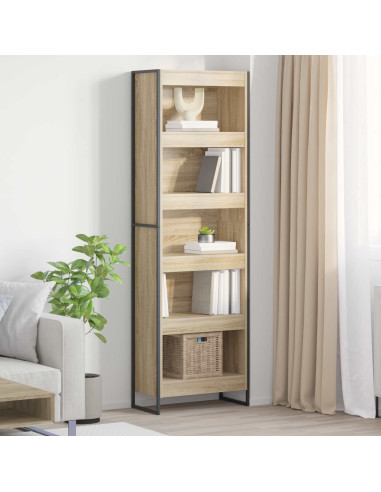 Armadio per Libri 2 pcs Sonoma 80 x 30 x 155 cm