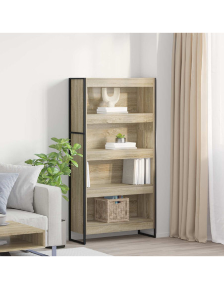 Armadio per Libri 2 pcs Sonoma 80 x 30 x 155 cm