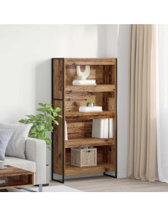 Armadio per Libri 2 pcs Legno vecchio 80 x 30 x 155 cm