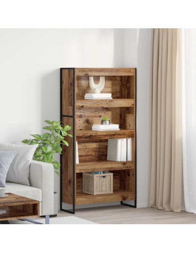 Armadio per Libri 2 pcs Legno vecchio 80 x 30 x 155 cm