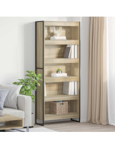 Armadio per Libri 2 pcs Sonoma 80 x 30 x 155 cm