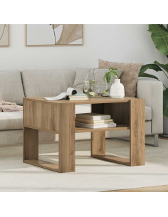 Tavolino da salotto Rovere artigianale 66 x 53 x 45 cm